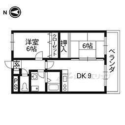 緑の森 2LDKの間取図画像
