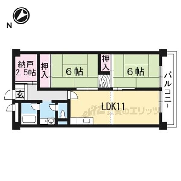 滋賀県守山市勝部1丁目(賃貸マンション2LDK・8階・61.60㎡)の写真 その2