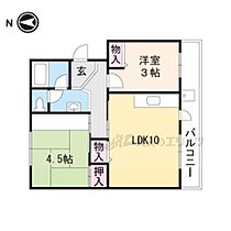 梅が丘マンション 404 ｜ 滋賀県甲賀市水口町梅が丘（賃貸マンション2LDK・4階・51.25㎡） その2