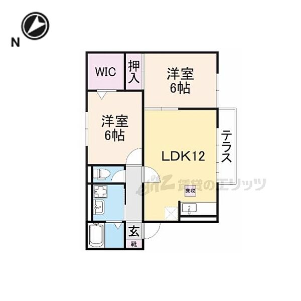 コンフォールコート 205｜滋賀県彦根市稲部町(賃貸アパート2LDK・2階・56.76㎡)の写真 その2