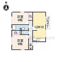 ＥＡＳＴ　ＮＯＮＡＭＩ七番館 101 ｜ 滋賀県彦根市松原町（賃貸アパート2LDK・1階・55.58㎡） その2