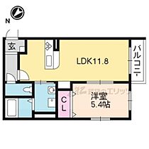 滋賀県栗東市下戸山（賃貸マンション1LDK・2階・41.82㎡） その2