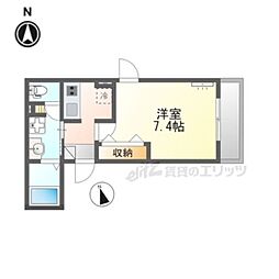 (仮)大津市御幸町マンション 1Kの間取図画像