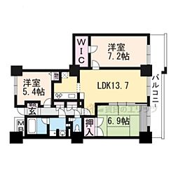 ウイング・ビュー 3LDKの間取図画像