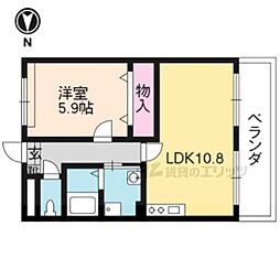 アプローズ 1LDKの間取図画像