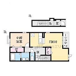 シーダアネックス 1LDKの間取図画像