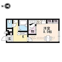 レオパレスアーバンヒルズ 1Kの間取図画像