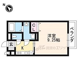 パール・メゾンKONDO 1Kの間取図画像