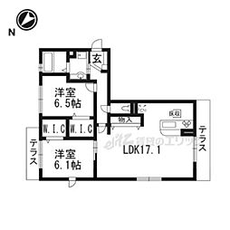 Ott's和2 2LDKの間取図画像