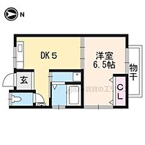 京都府京都市右京区嵯峨広沢御所ノ内町（賃貸アパート1DK・2階・28.35㎡） その2