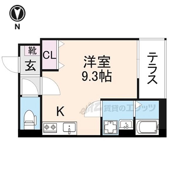 仮）京都市南区西九条唐戸町ＡＰ 101｜京都府京都市南区西九条唐戸町(賃貸アパート1R・1階・24.28㎡)の写真 その2