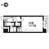 シャルレ10番館 302 ｜ 京都府京都市西京区御陵鴫谷（賃貸マンション1K・3階・28.67㎡） その2