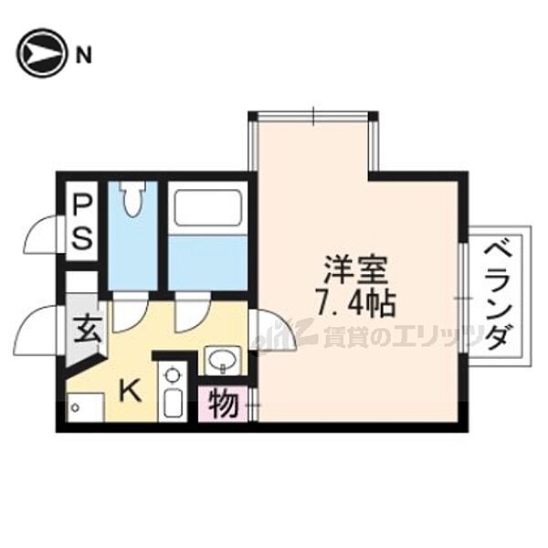 ヴィラ嵐山 305｜京都府京都市右京区嵯峨天龍寺角倉町(賃貸マンション1K・3階・24.33㎡)の写真 その2