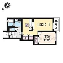 ディアコート 102 ｜ 京都府長岡京市今里川原（賃貸アパート1LDK・1階・48.72㎡） その2