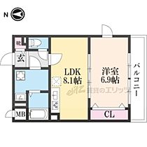 SUN 301 ｜ 京都府京都市右京区西院日照町（賃貸マンション1LDK・3階・38.38㎡） その2