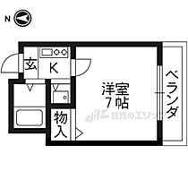 京都府京都市右京区嵯峨天龍寺龍門町（賃貸マンション1K・3階・20.25㎡） その2