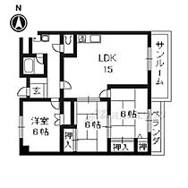 グランドパレスもと庄屋 415 ｜ 京都府京都市右京区常盤下田町（賃貸マンション3LDK・4階・81.06㎡） その2