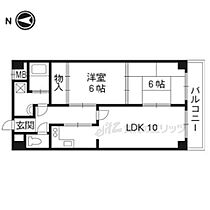 京都府京都市伏見区竹田段川原町（賃貸マンション2LDK・6階・56.02㎡） その1