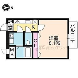 間取図画像 1K