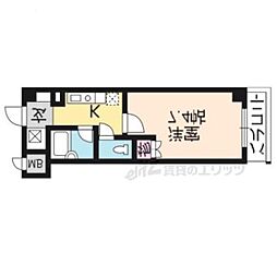 ファリオ四条 1Kの間取図画像