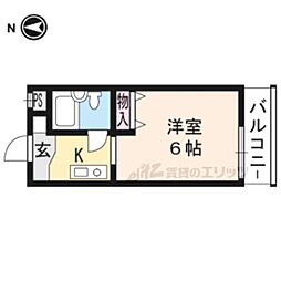 メゾン・ド・パヴィヨン 1Kの間取図画像