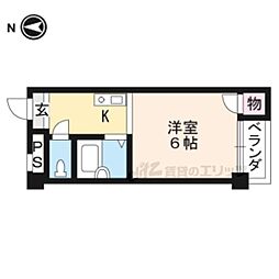レジデンスプラザ 1Kの間取図画像