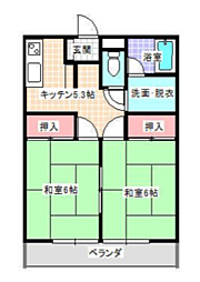 グリーンパルTOMOC 2Kの間取図画像