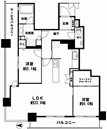 間取図画像 2LDK