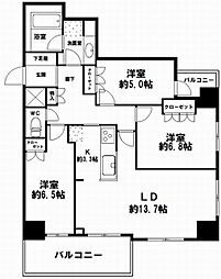 間取図画像 3LDK