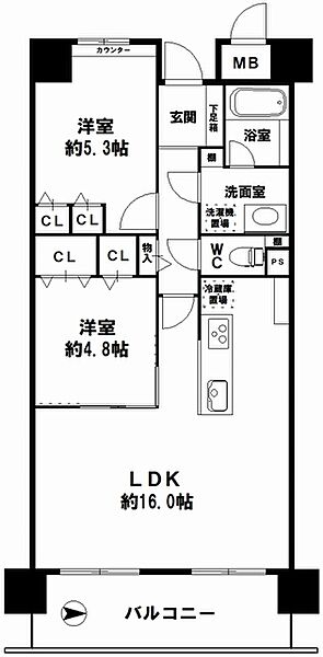 間取りを拡大表示