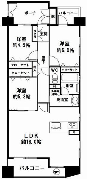 間取りを拡大表示
