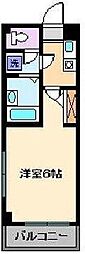 香取ハイツ 1Kの間取図画像