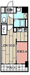仮称)若富士町マンション 1LDKの間取図画像