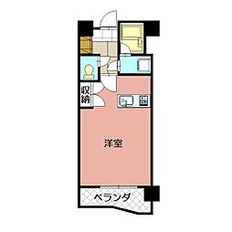 サン・ラビール小倉 ワンルームの間取図画像