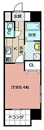 ブルースクエア響4 1Kの間取図画像