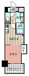 ザスクエアプラチナレジデンス 1DKの間取図画像