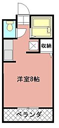 グリーンビルナカムラ ワンルームの間取図画像