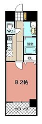 MDIプロスコルディア黒崎駅前 1Kの間取図画像