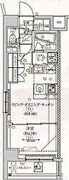 ヴォーガコルテ東府中アジールコート 1LDKの間取図画像