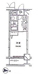菱和パレス文京白山 1Kの間取図画像