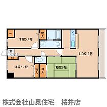 ネオハイツ桜井Ａ棟 410 ｜ 奈良県桜井市大字戒重（賃貸マンション3LDK・4階・67.74㎡） その2