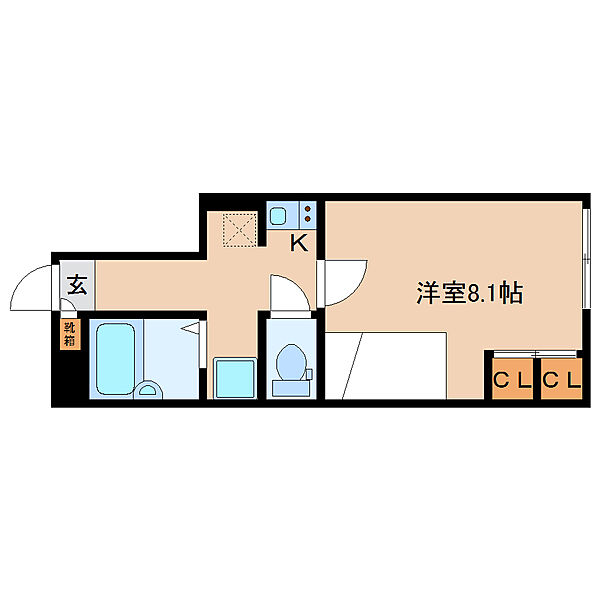 奈良県大和郡山市小泉町(賃貸アパート1K・1階・23.71㎡)の写真 その2