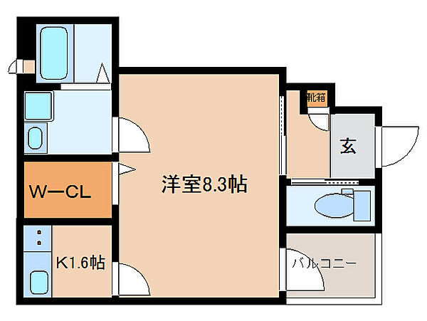 奈良県大和郡山市西岡町(賃貸アパート1K・1階・26.92㎡)の写真 その2