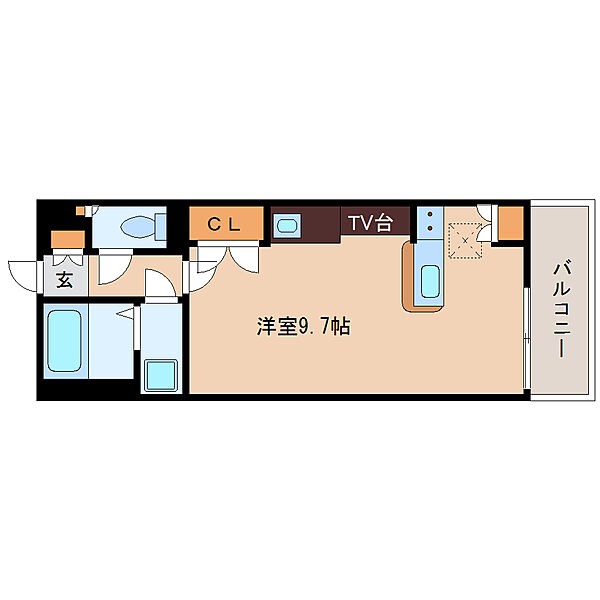 奈良県大和郡山市九条町(賃貸マンション1R・2階・27.80㎡)の写真 その3