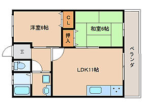 奈良県大和郡山市西田中町（賃貸アパート2LDK・2階・48.06㎡） その2