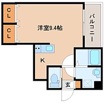 奈良県大和郡山市北郡山町（賃貸アパート1R・3階・25.38㎡） その2