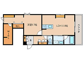 奈良県大和郡山市小泉町東1丁目（賃貸マンション1LDK・2階・57.33㎡） その2