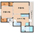 ヴィラナリー大和郡山4号棟4階2.9万円