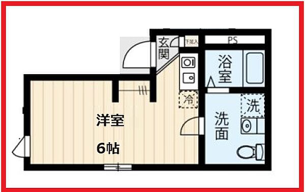 フィオーレ金町 103｜東京都葛飾区金町5丁目(賃貸マンション1R・1階・16.02㎡)の写真 その2