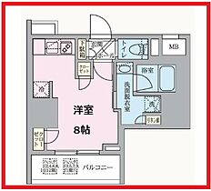 アークマーク浅草 304 ｜ 東京都台東区千束2丁目（賃貸マンション1R・3階・25.48㎡） その2